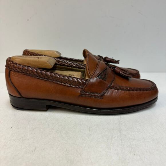 VERY GOOD Rancourt & Co. x FootJoy Tassel Loafer Handsewn Brown Made in USA 8 D main image 7
